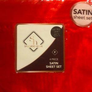 Full satin 4 piece sheet set